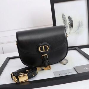 🧚🏻‍♀️DIOR 🧚🏻‍♀️Bobby Flap Bag Black Grained Calfskin
